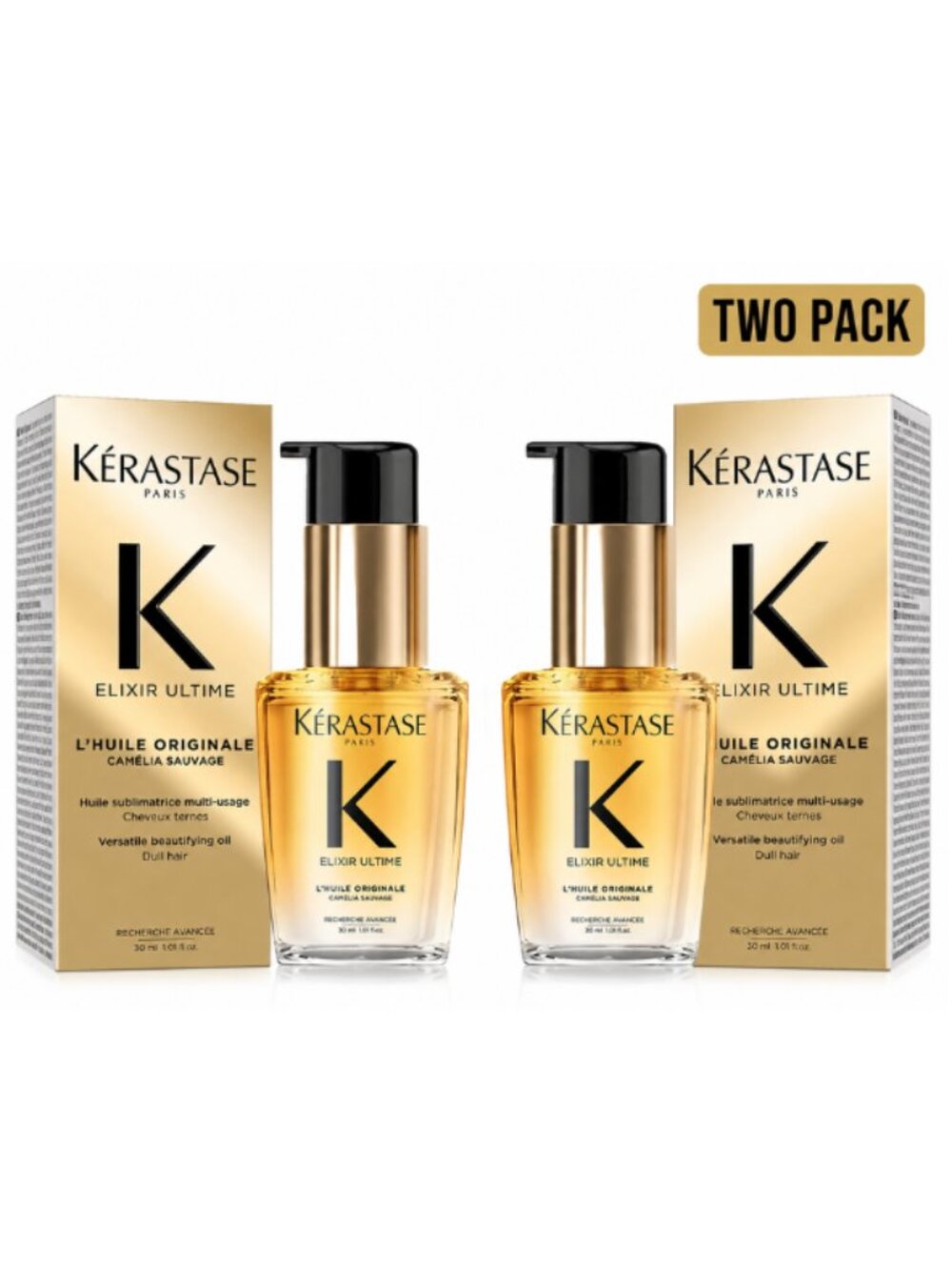 Kérastase Elixir Ultime Hydrating Hair Oil 1 oz / 30ml (Pack of 2) – NIB – 100%